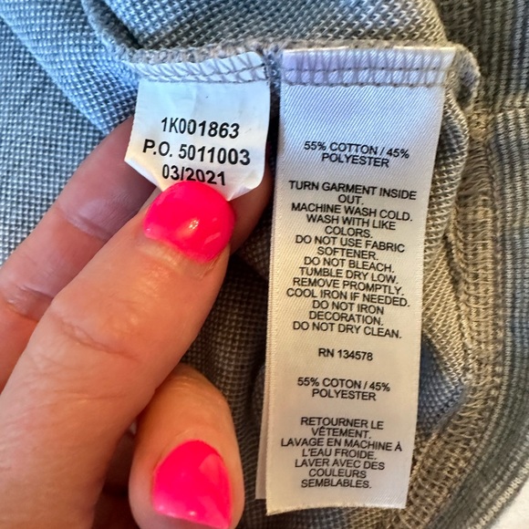 Vineyard Vines Saltwater Quarter Zip in Grey Heather Size XS - Picture 8 of 9